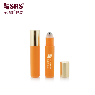 RPA-10ML ইনজেকশন কাস্টম রঙ চকচকে ফ্রিজড প্লাস্টিক পিপি পিসিআর রোলার স্টিল বল চোখ সিরাম ম্যাসেজ বোতল ধারক