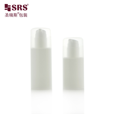 PA213 30ml 50ml ওভাল আকৃতি কাস্টম ইনজেকশন রঙ প্লাস্টিক পিপি বায়ুহীন পাম্প বোতল কসমেটিক প্যাকেজিং
