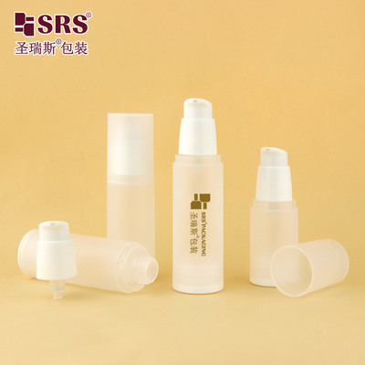 PA0216 20ml 30ml 40ml 50ml পিপি গ্লোসি ম্যাট ইন মোল্ড প্লাস্টিক পিপি পিসিআর লোশন পাম্পের সাথে বায়ুহীন বোতল ত্বকের যত্নের প্যাকেজিং