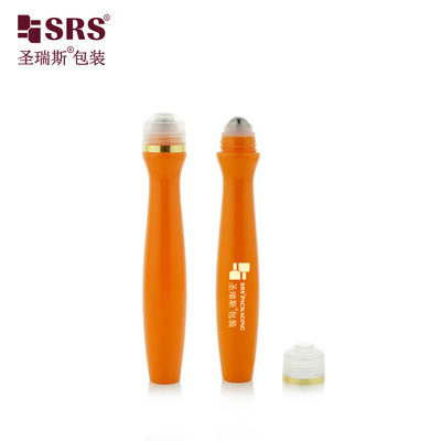 SRS8447-15ML ইনজেকশন ব্লাভিং কাস্টমাইজড রঙ চকচকে প্লাস্টিকের PETG বোতল চুলের জন্য স্টিলের বলের সাথে