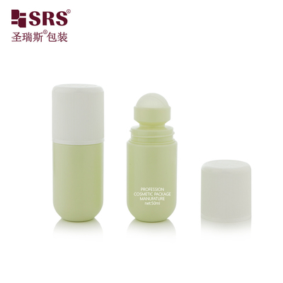 RPPA1-50ML পুনর্ব্যবহৃত একক উপাদান পিপি প্লাস্টিক CRC শিশু প্রতিরোধী ক্যাপ জন্য বৃত্তাকার নীচের বোতল Antipersipirant জেল প্যাকেজিং