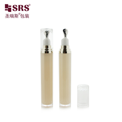 LR001-15ML রঙিন কাস্টম রঙ বিলাসবহুল স্বচ্ছ এক্রাইলিক চোখের সিরাম বোতল প্যাকেজিং কসমেটিক