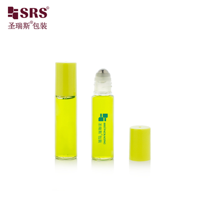 PET-10ML প্লাস্টিক PET স্বচ্ছ চকচকে সারফেস রোল অন বোতল অ্যাপ্লিকেটর কন্টেইনার প্যাকেজিং, স্টীল বল ম্যাসেজ সহ