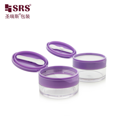 PETG003 100g 120g 150g 200g 250g স্বচ্ছ ঘন দেয়াল জার ধারক চুলের মাস্কের জন্য চামচ সহ ফ্লিপ ক্যাপ