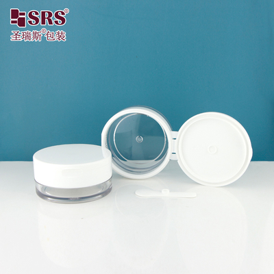 PETG003 100g 120g 150g 200g 250g স্বচ্ছ প্লাস্টিক PETG বডি ক্রিম জার কন্টেইনার ফ্লিপ ক্যাপ সহ