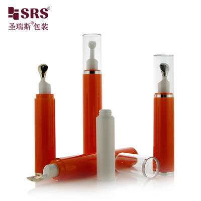 AY007 10ML 15ML এয়ারলেস এএস প্লাস্টিকের রোলার বল মেটাল অ্যাপ্লিকেটর বোতল প্যাকেজিং কাস্টম রঙ