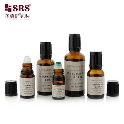 BLPF 5ml 10ml 15ml 20ml 30ml 50ml 100ml গোলাকার বোস্টন গ্লাস রোল অন বোতল