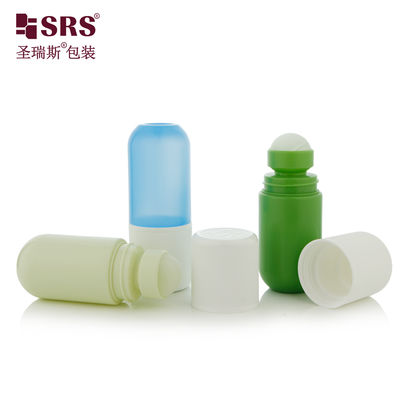 RPPA1-50ML গোলাকার তলযুক্ত প্লাস্টিক পিপি পিসিআর রোলার বল বোতল, অ্যান্টিপারস্পিরেন্ট প্যাকেজিং CRC-এর জন্য