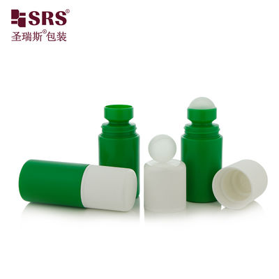 RPPC1-60ML চুলকানি-বিরোধী জেল ম্যাসাজ রোলার বল বোতল প্রিন্ট লোগো CRC কোন লিক নেই সবুজ প্যাকেজিং