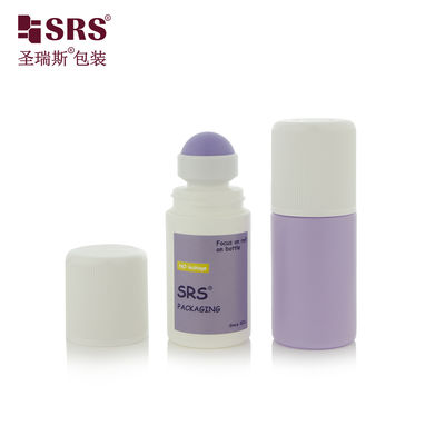 RPPC1-60ML CRC শিশু প্রতিরোধী ক্যাপ ইনজেকশন রিবেড ফ্ল্যাট গোলাকার আকৃতি 2oz পিপি রোলার বল বোতল অ্যান্টি-কজল তরল জন্য