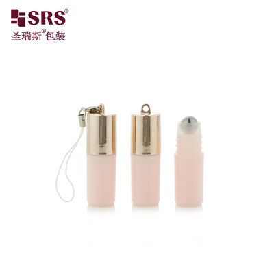 3ml Roll‑on Bottle with Pull Ring Cap Empty Mini Roller Vial Support Electroplating Cosmetic Packaging Custom Logo