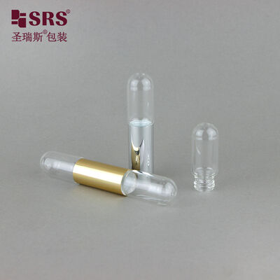 3ml+3ml Double‑Ended Tubular Glass Roll‑On Bottle Empty Dual Chamber Roller Vial