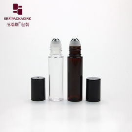 টিউব উপর 10ml স্বচ্ছ অ্যাম্বার খালি প্লাস্টিকের পিইটি ত্বকের যত্ন ঠোঁট গ্লস রোল