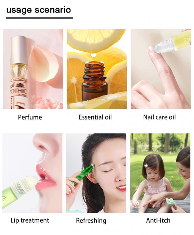BLP-1ML গ্লাস রোলার অ্যাপ্লিকেটর চটকদার এবং টেকসই সঞ্চয়ের জন্য সিলিন্ডারিকাল রোল-অন বোতল 6
