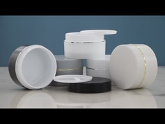 এসআরএসজেকে গ্লোসি ম্যাট ইন মোল্ড প্লাস্টিক পিসিআর ক্রিম জার পিপি