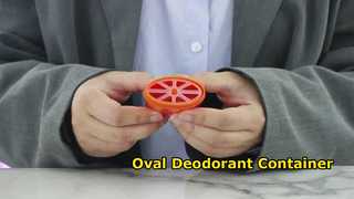 D040 ঘড়ি: 15ML 40ML 50ML 75ML PP প্লাস্টিকের ডিওডোরেন্ট জেল কন্টেইনার শোকেস