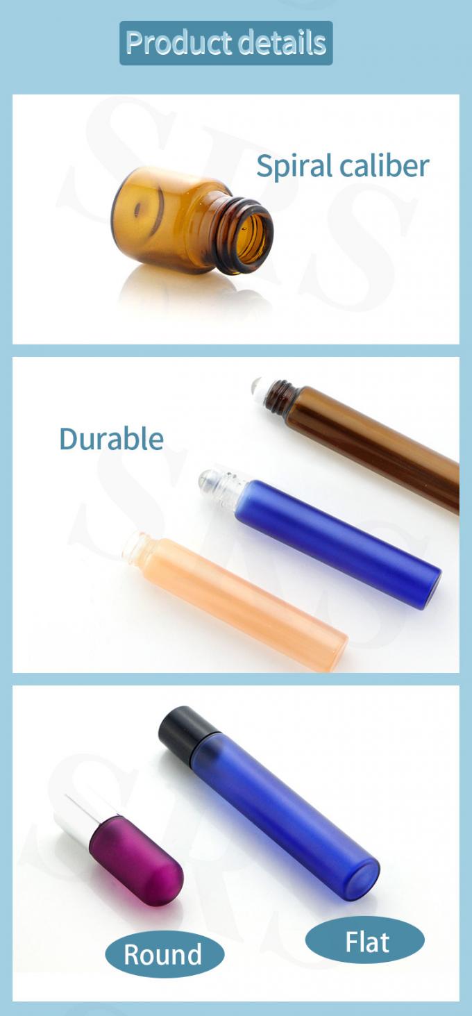 BLP-1ML গ্লাস রোলার অ্যাপ্লিকেটর চটকদার এবং টেকসই সঞ্চয়ের জন্য সিলিন্ডারিকাল রোল-অন বোতল 0